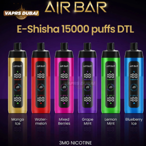 Airbar E Shisha 15000 Puffs Disposable Vape DTL 3MG in UAE | Vaprs Dubai