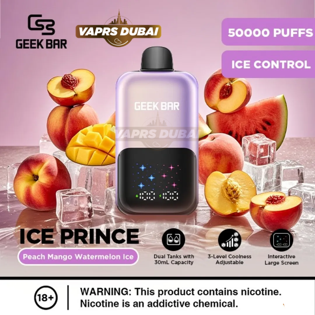 Buy Geek Bar Ice Prince 50000 Puffs Disposable Vape in UAE | Dubai Delivery