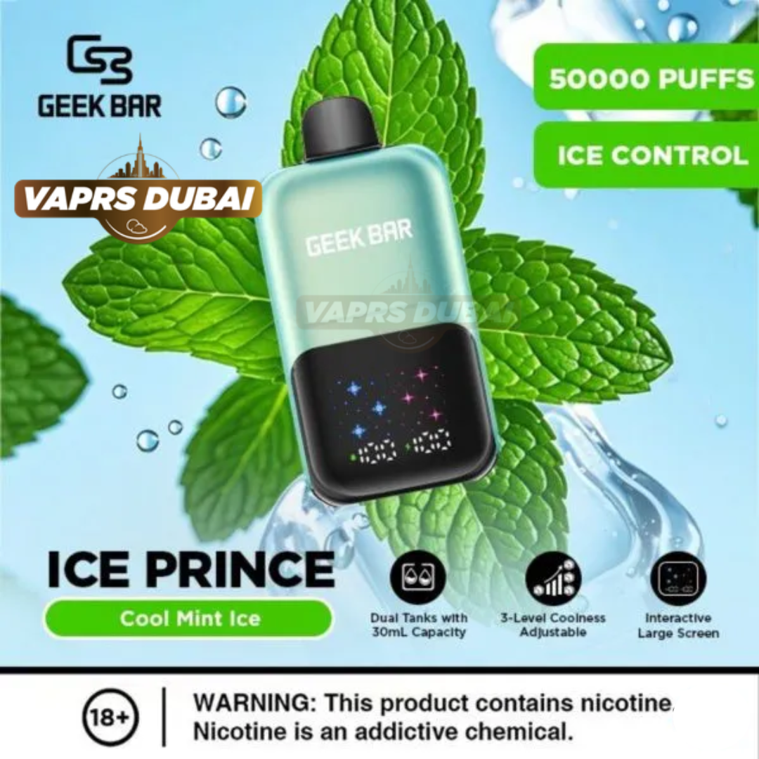 Buy Geek Bar Ice Prince 50000 Puffs Disposable Vape in UAE | Dubai Delivery
