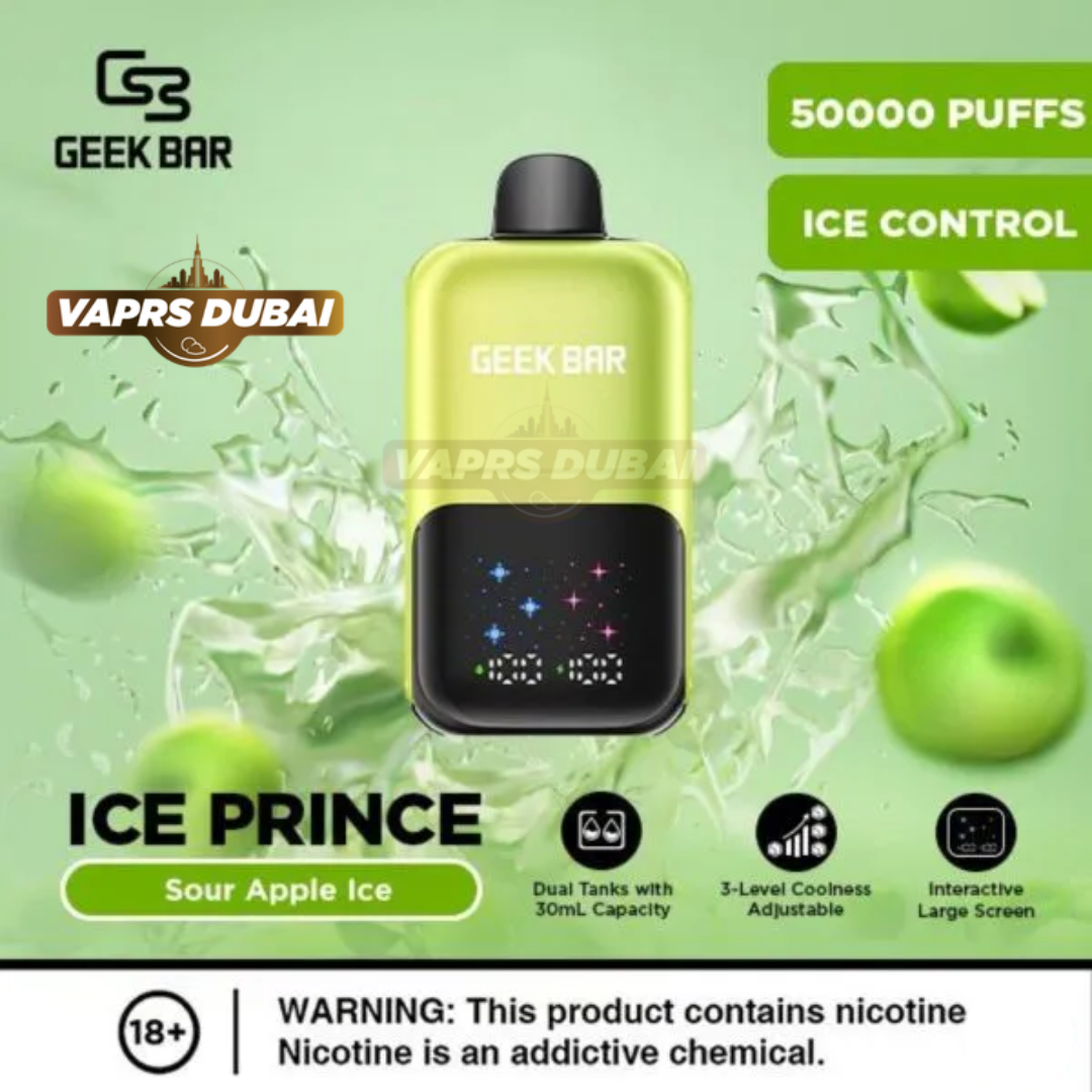 Buy Geek Bar Ice Prince 50000 Puffs Disposable Vape in UAE | Dubai Delivery